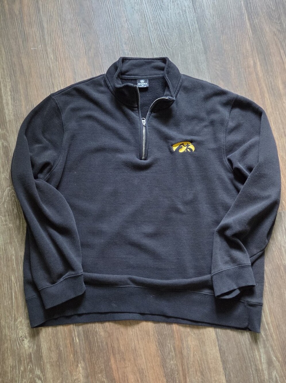 Top of the World Black Quarter-Zip Sweatshirt with Yellow Logo